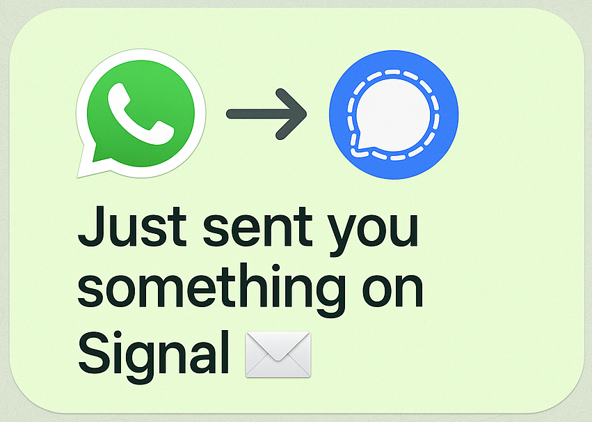 Just sent you something on Signal.