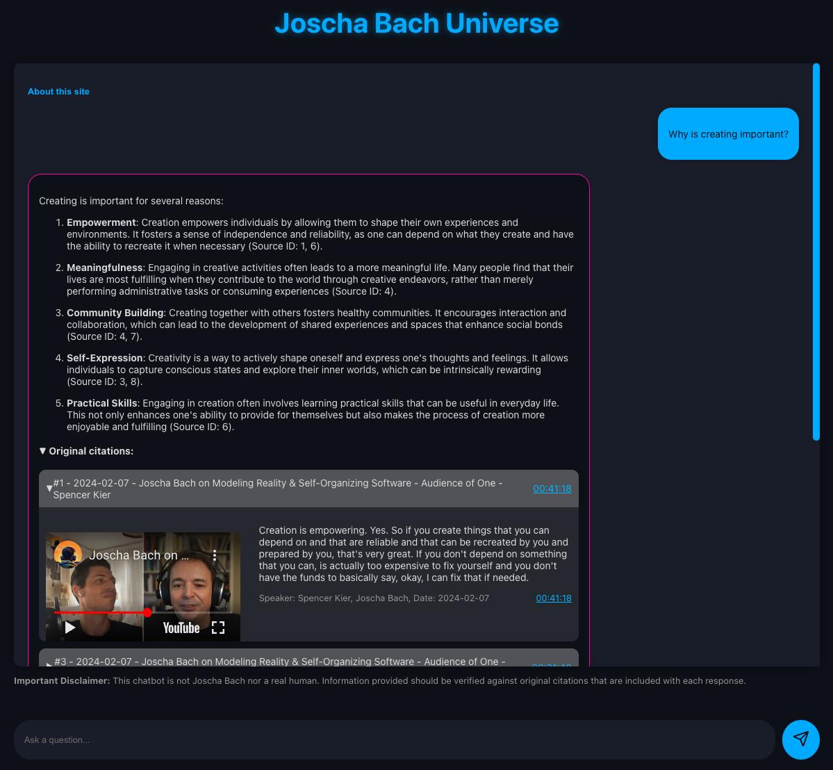 Joscha Bach Universe screenshot